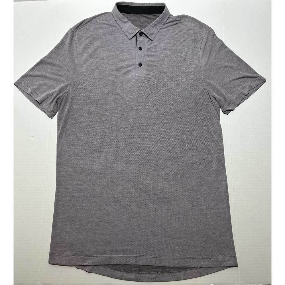 Lululemon Mens XL Polo Shirt Evolution Short Sleeve Stretch Collared Golf Casual